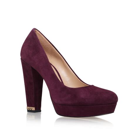 michael kors purple heels|Michael Kors high heel sandals.